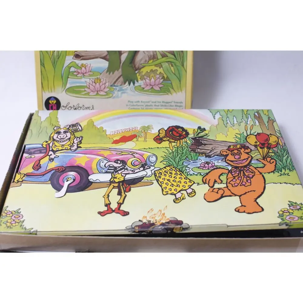 Kermit the Frog Play Set 1980 Colorforms Muppets Sticking Pieces ~ 260214-WH 980